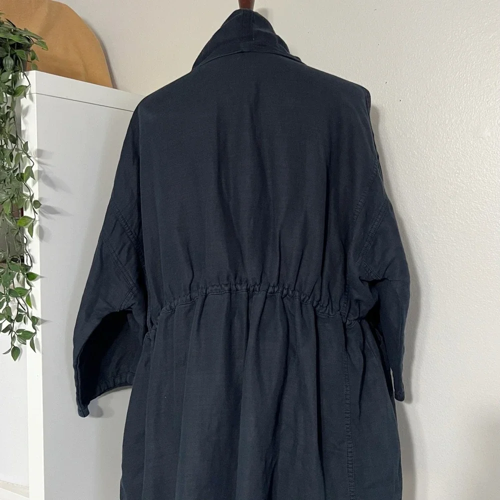 Free People Women's‎ Blue Short Sleeve Cinch Waist Jacket Size XSmall